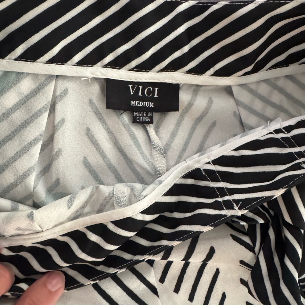 Vici Monochrome Striped Garment